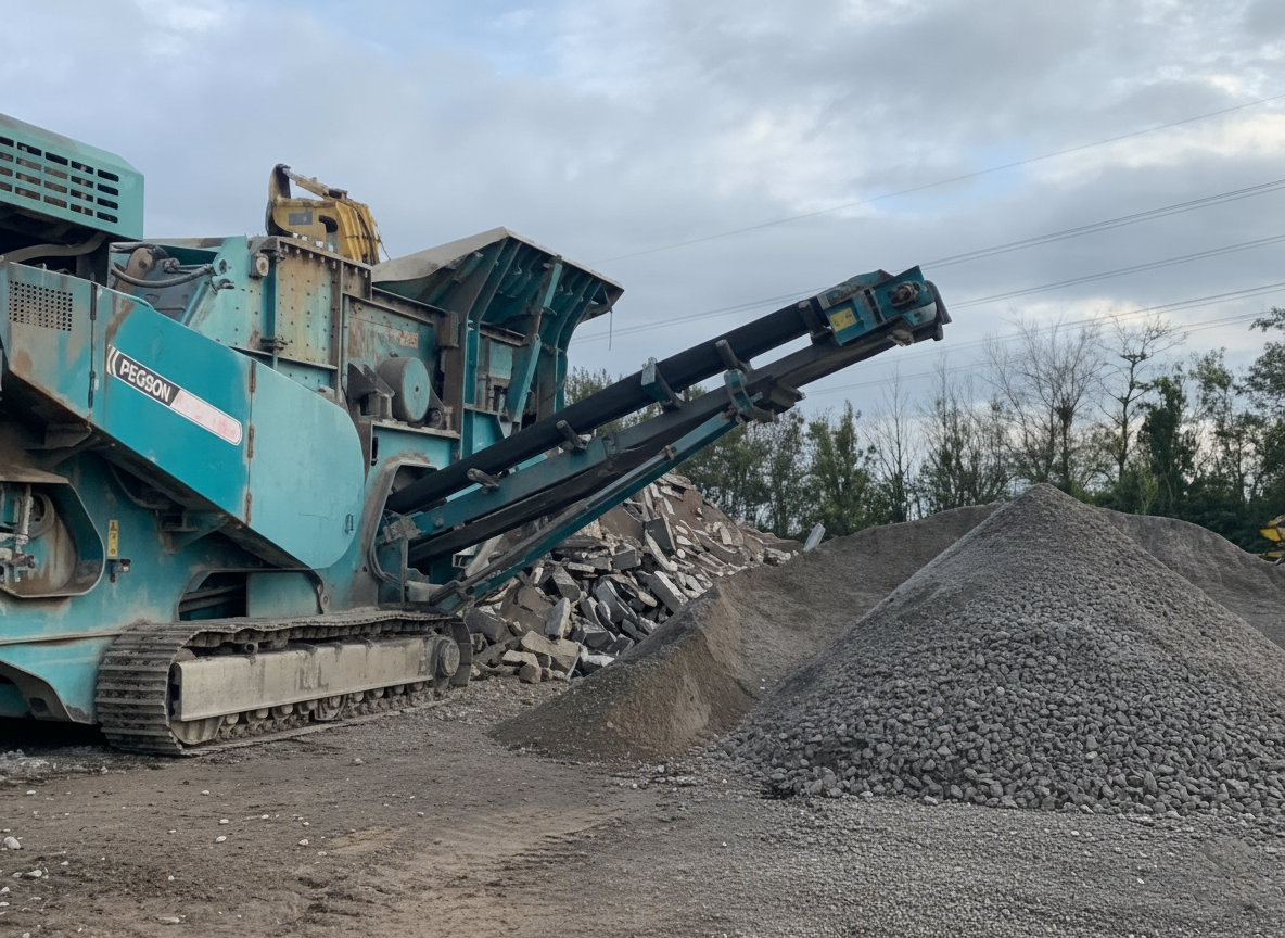 Engins de chantier sur un site d'excavation